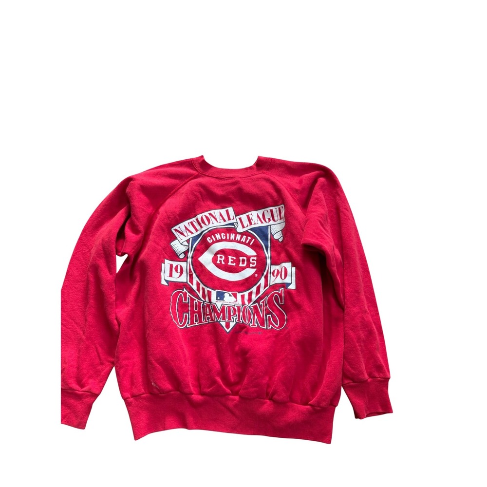 Vintage Velva Sheen Cincinnati Reds 1990 National League Champions Sweatshirt L